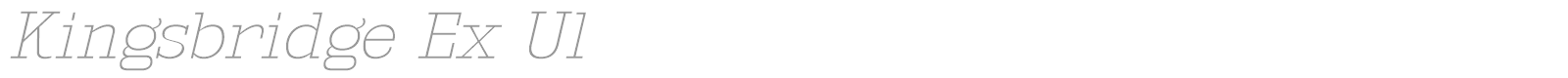 Kingsbridge font preview